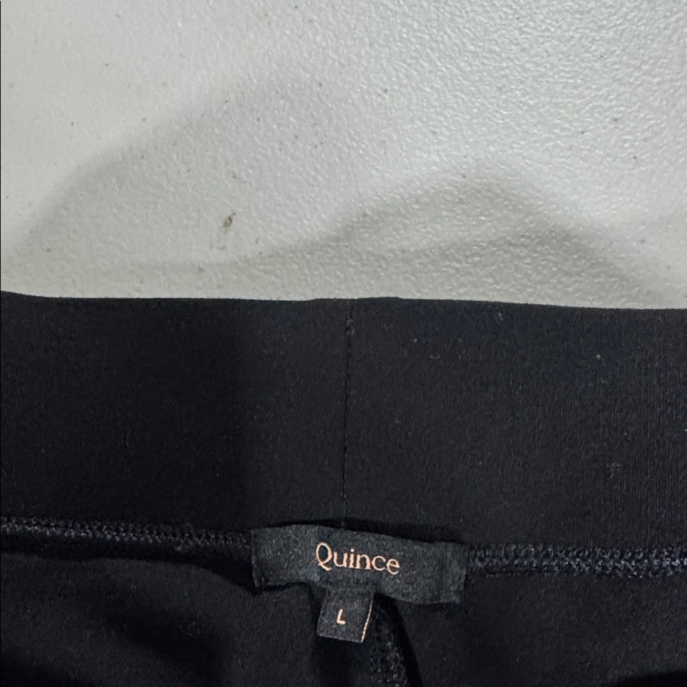 Quince Ultra-Stretch Ponte Kick Flare Pants sz L - Picture 9 of 9